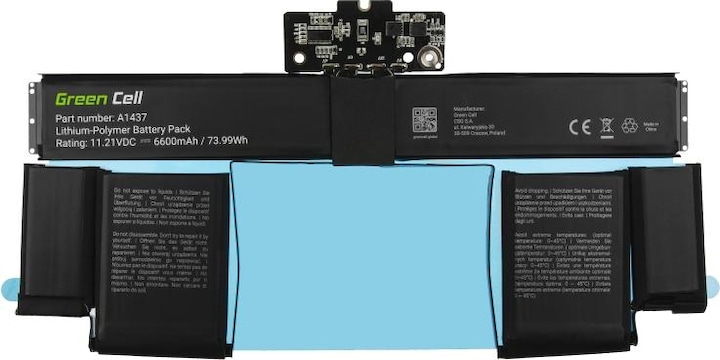 Immagine prodotto GreenCell Batteria per computer portatile A1437 per Apple MacBook Pro 13 2012-2013 - 11.21V - 6600mAh (6600 mAh)