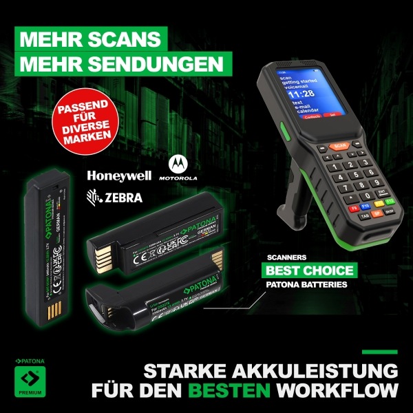 Produktbild Patona Premium Akku für Symbol MC3090 BTRY-MC30KAB02