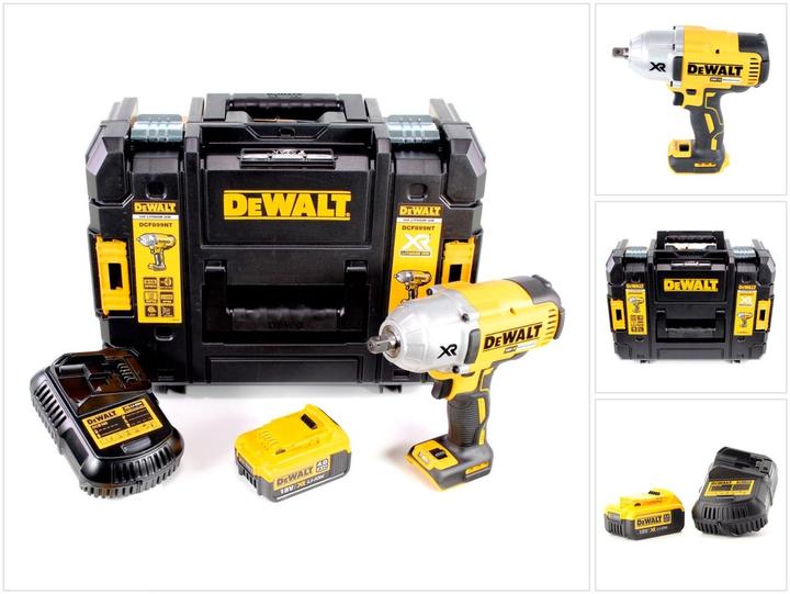 Produktbild DeWalt DCF 899 M1 Akku Schlagschrauber 18V 1/2" 950Nm Brushless Kugelrastung + 1x Akku 4,0Ah + Ladeg (Akkubetrieb)