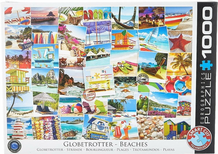 Actual product image Eurographics Globetrotter beaches (1000 pieces)
