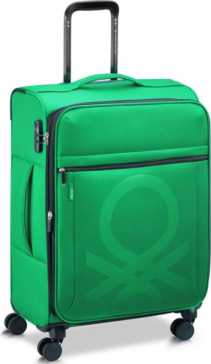 Actual product image Delsey Paris x United Colors of Benetton Color Block 4-wheel cabin trolley S 55 cm with stretch fold (77 l)