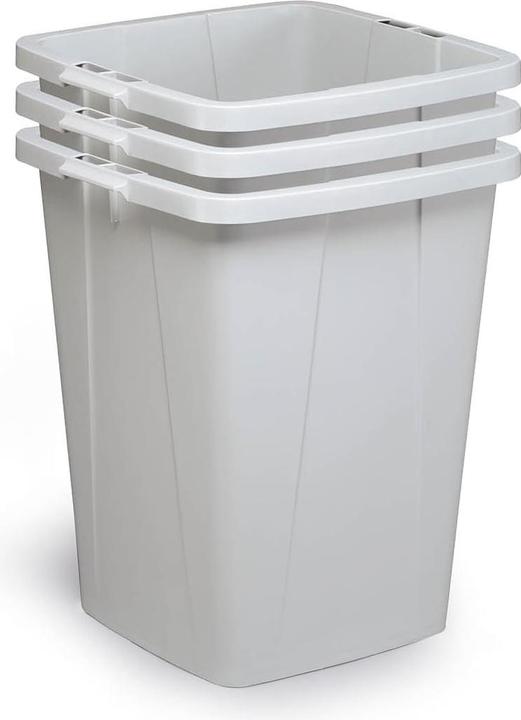 Actual product image Durable Eco Waste Bin with Handles, Blue Angel Certified, Recyclable, 6-Pack (90 l)