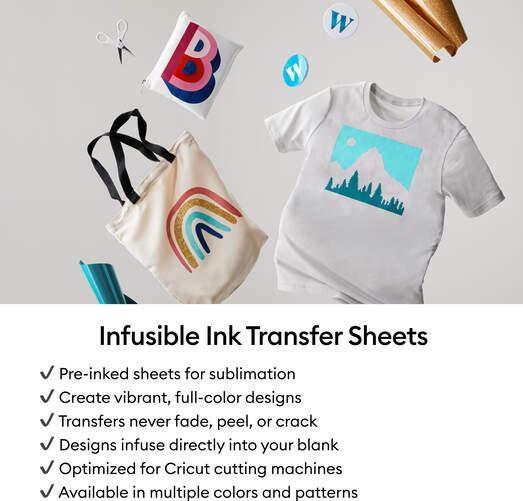 Image du produit Cricut Film à repasser Infusible Ink Mermaid Rainbow 4 pièces