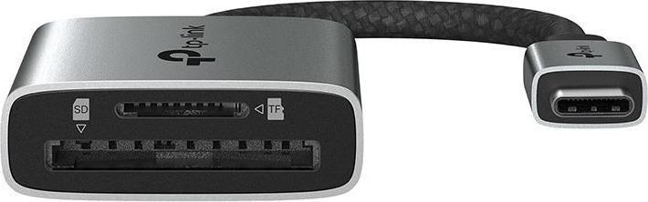 Actual product image TP-Link UA440C USB3.0 Type-C to SD & MicroSD 3.0 Card Reader Silver (USB-C)