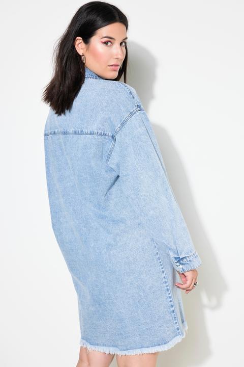 Immagine prodotto Studio Untold Abito di jeans dal taglio oversize con orli sfrangiati (56)
