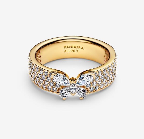 Produktbild Pandora Funkelnder Schmetterling Markanter Ring (58)