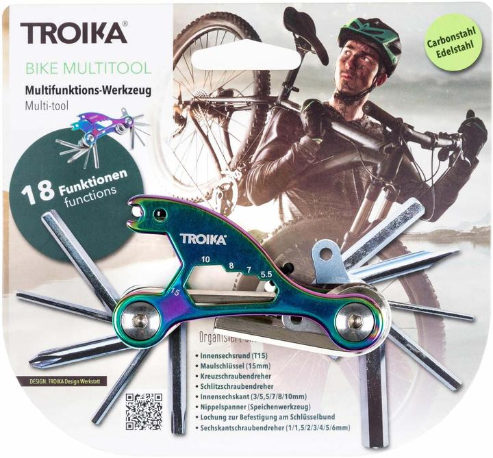 Actual product image Troika Keychain Multitool Iridescent