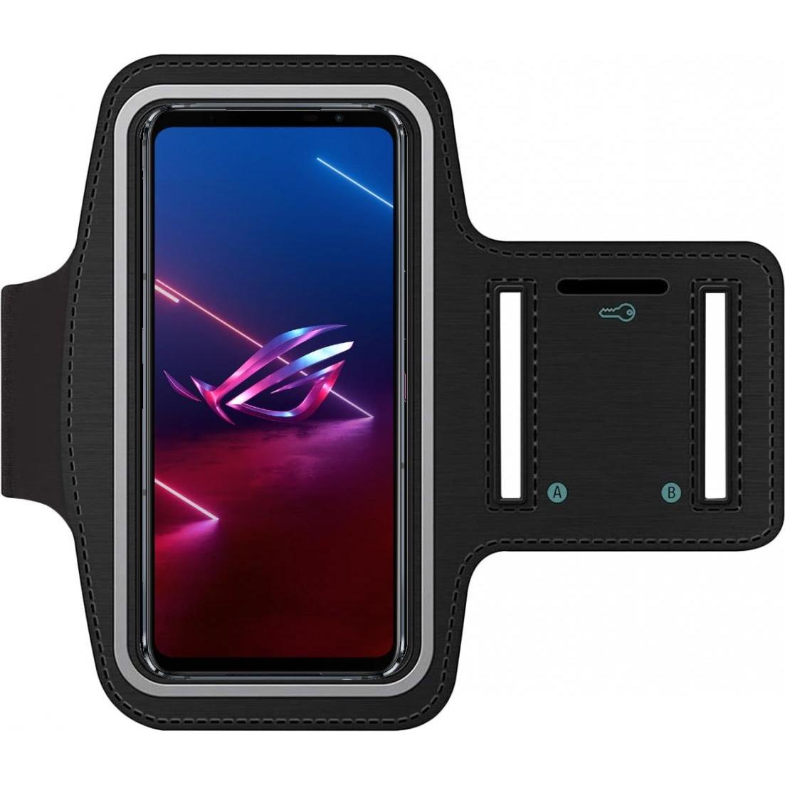 SmartFitness Asus ROG Phone 5S Handy Sport Armband, Smartphone Sportarmband, Schwarz