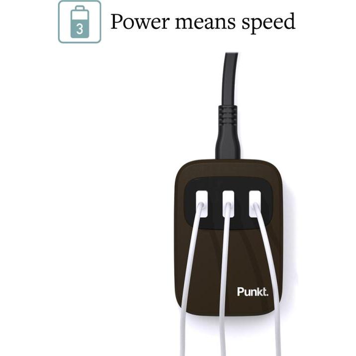 Thumbnail - Punkt. UC01 USB Ladestation, USB Ladegerät, Braun