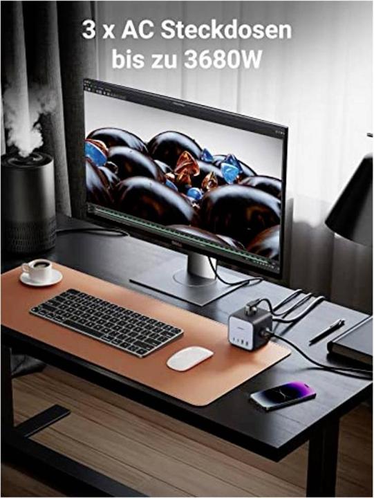 Image du produit Ugreen Cube CD268 (1x, CEE 7/4, USB-A, USB-C, 1.80 m)
