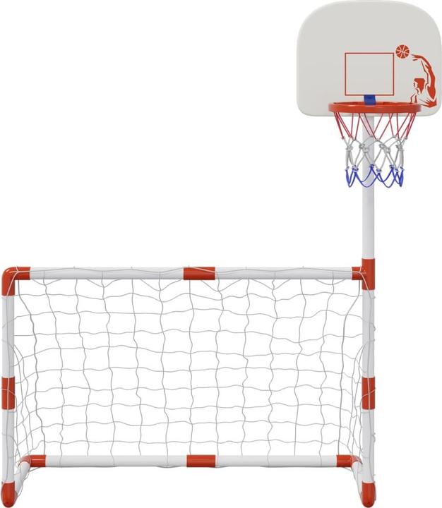 VidaXL Football Set de basket-ball pour enfants Ballons Mini panier de basket-ball But de football