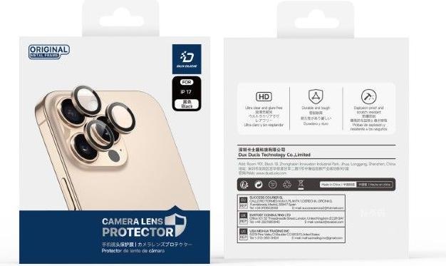Produktbild Dux Ducis HAWK Series Kamera Schutzglas (1 Stk., Apple iPhone 17)