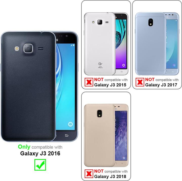 Actual product image Cadorabo Chain case for Samsung Galaxy J3 2016 necklace cover adjustable