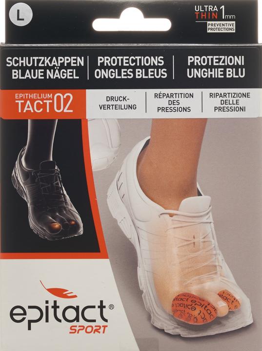 Produktbild Epitact Sport Schutzkappen blaue Nägel EpitheliumTact 02, Gr. L 34 mm (L)
