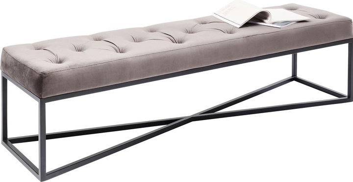 Produktbild Kare Design Bank Crossover Grau Schwarz 150x40cm (150 cm)