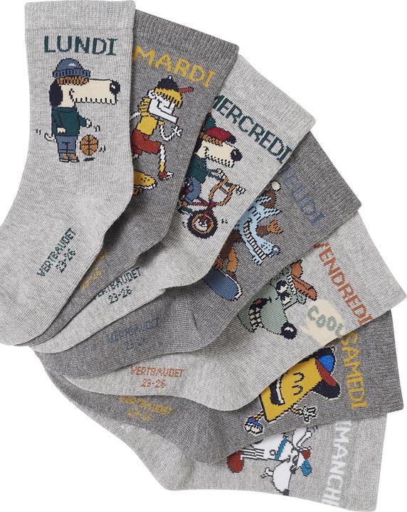 Produktbild Vertbaudet 7er-Pack Jungen Socken Oeko-Tex (7er Pack, 19 - 22)