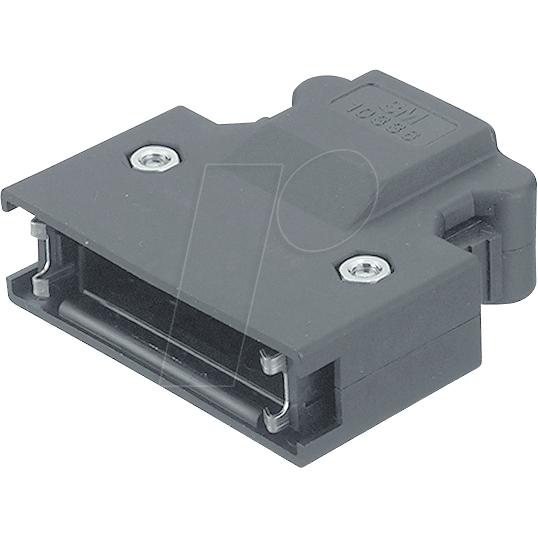 Thumbnail - 3M Griffkappe für MDR-Stecker Glasfaser (GF)/Polybutylenterephthalat (PBT), Elektronikkabel + Stecker, Schwarz