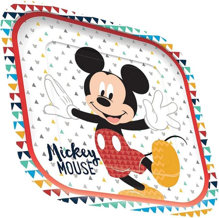 Immagine prodotto Disney Piatti di carta quadrati di Topolino usa e getta (confezione da 4) (4 x)