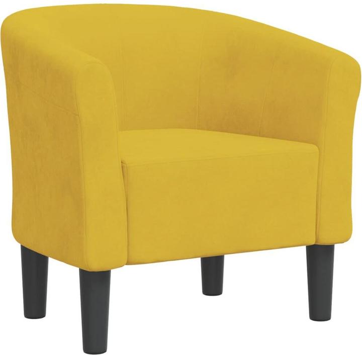 Image du produit VidaXL Clubsessel Gelb Samt,Farbe: Gelb,Material: Samt (100