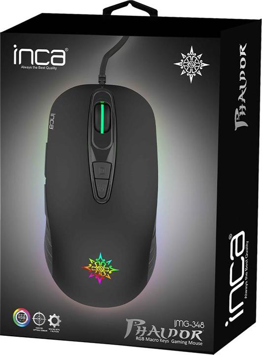 Produktbild Inca Phaldor RGB Macro Keys Professional Gaming Mouse (Kabelgebunden)