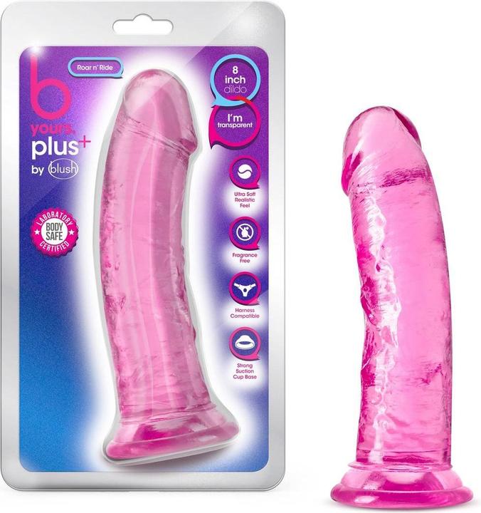 Produktbild B yours Plus - Roar n” Ride Dildo- Pink