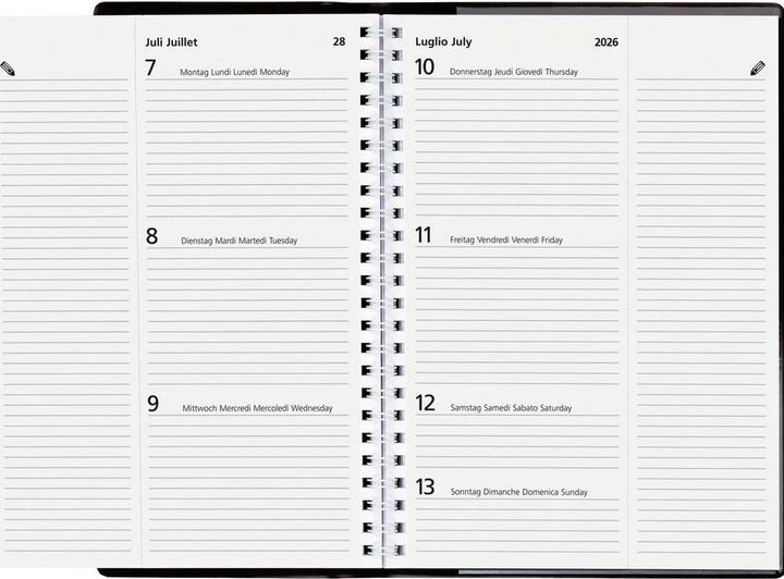 Image du produit Biella Agenda commercial Poly Table (A5, 1 semaine / 2 pages)
