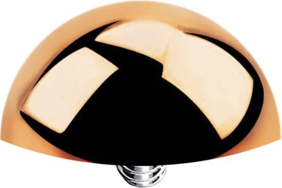 Produktbild Star Piercing Dermal Anchor Halbrund rosegold (Titan G23, ohne Messing)