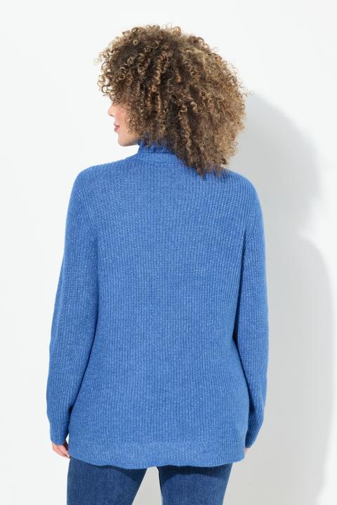 Produktbild Ulla Popken Pullover, Zopfmuster, Stehkragen, Langarm (50, 52)