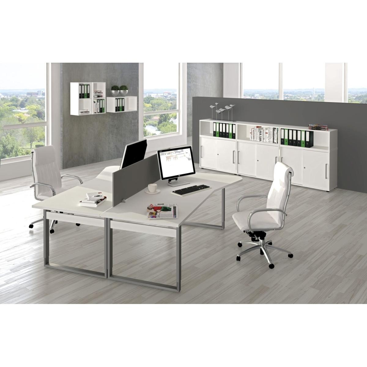 Thumbnail - Kerkmann, Schreibtisch, Schreibtisch Form5 XL Bügel-Gestell 200x100x68-82cm ahorn