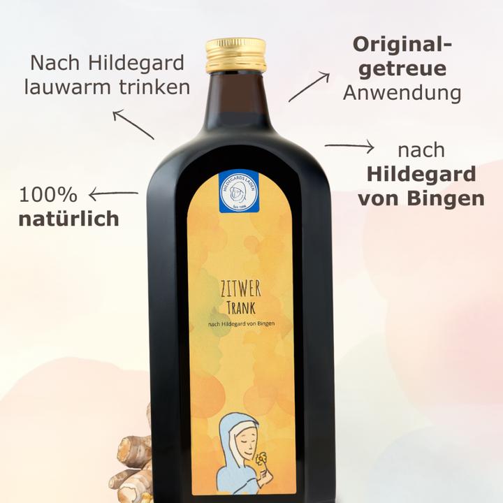 Actual product image Hildegards Laden Zitwer potion (500 ml) (1 Piece, Liquid, 946 g)