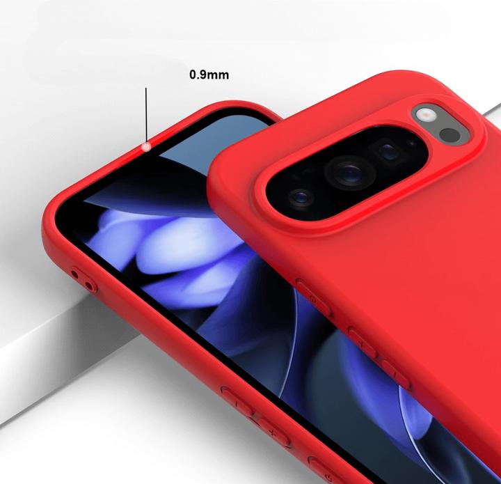 Actual product image Cover-Discount Google Pixel 10 Pro XL - Silikon Gummi Hülle mit Riemen (Google Pixel 10 Pro XL)