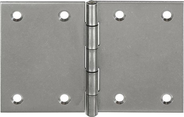 Image du produit Vormann Charnière 1.4301 10504 hauteur 50 mm largeur 75 mm épaisseur 1,2 mm acier inoxydable roulé, large