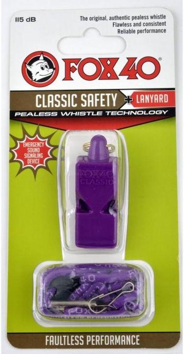 Actual product image Fox40 Classic Whistle and Lanyard