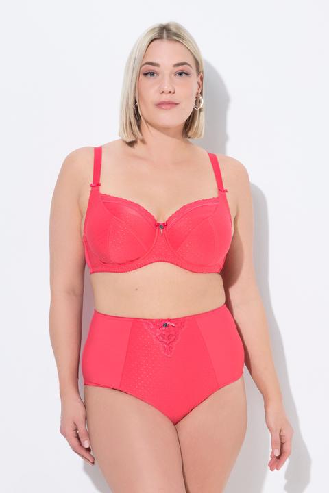 Produktbild Ulla Popken Bügel-BH, Jacquard, Spitzenkante, Cup C - G (85 C)