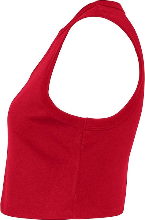 Actual product image Bella Canvas Womens/Ladies Plain Micro-Rib Muscle Crop Top (44 D)