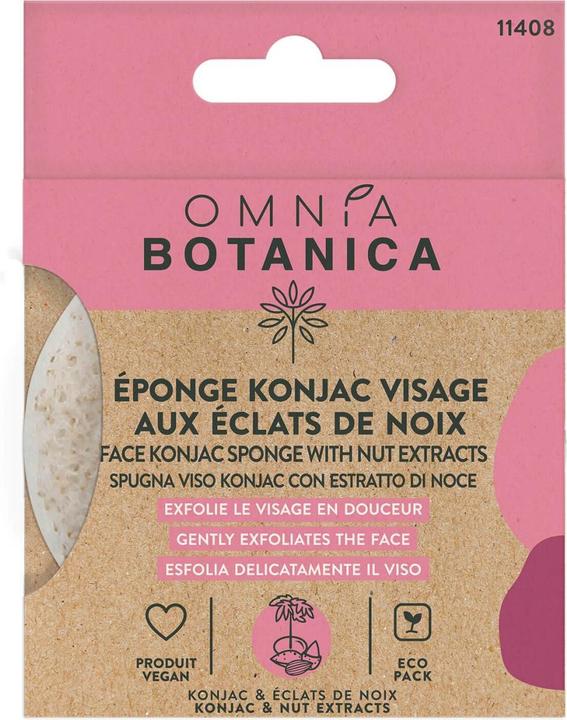 Immagine prodotto Omnia Botanica - Konjac Gesichtsschwamm mit Nussextrakten