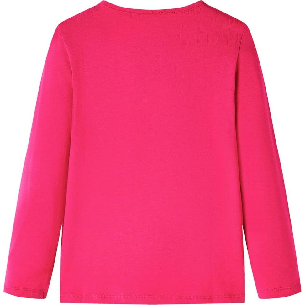 Thumbnail - VidaXL, Jungen, Shirt, Kinder-Langarmshirt Knallrosa 104,Material: 95 % Baumwolle, Rosa, (104)