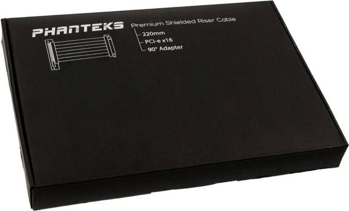 Image du produit Phanteks Câble ruban PCIe x16 riser, 90 degrés (22 cm, PCIe)