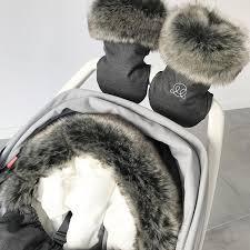 Actual product image Maylily Stroller handmuffs - Elegant light grey
