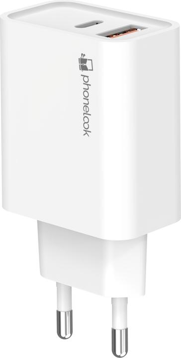 Actual product image PhoneLook Chargeur rapide 25W USB-A et USB-C Adaptateur secteur dual (25 W)