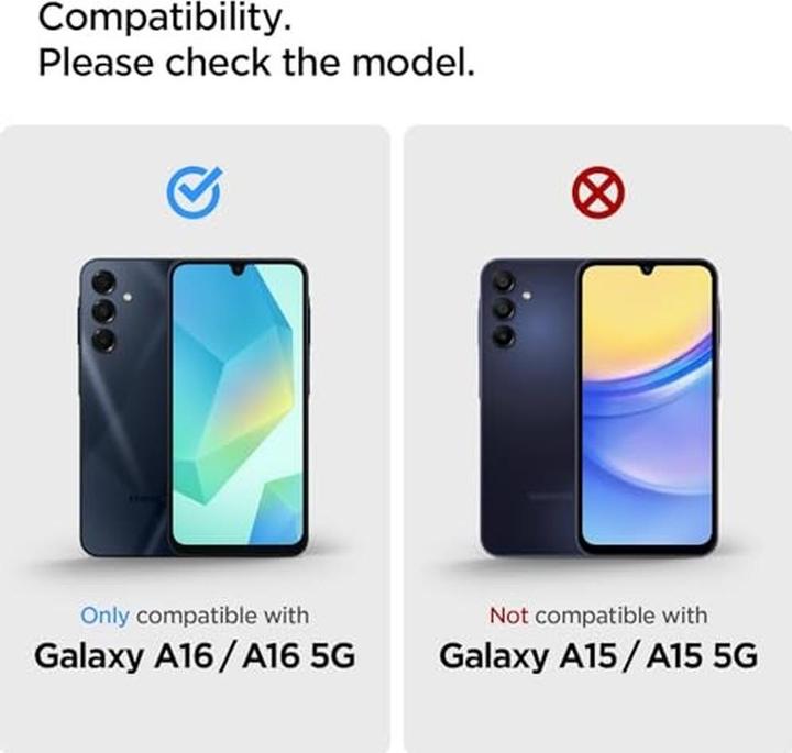 Actual product image Spigen Galaxy A16 / 5G Glass Screen Protector GLAS.tR Slim 2PCS Clear (2 pcs., Samsung Galaxy A16 5G, Samsung Galaxy A26)