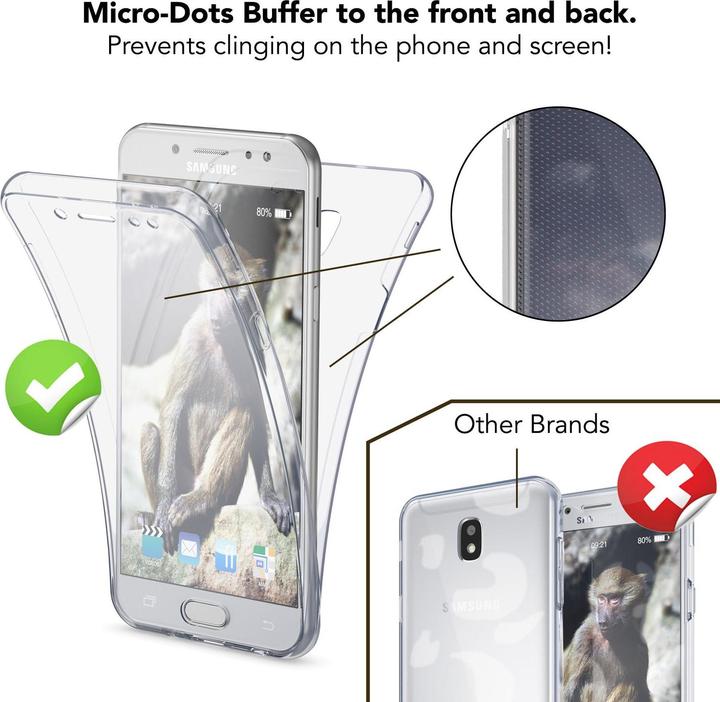 Actual product image Nalia 360 degree cell phone case (Samsung Galaxy J3 (2017))