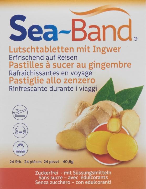 Actual product image Sea-Band Ginger 24 lozenges (24 Piece)