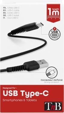 Actual product image T'nB TNB USB-C cable 1 metre (1 m, USB 3.2 Gen 1, 18 W)