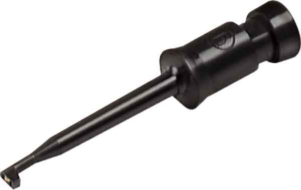 Actual product image Hirschmann Miniature Clamp-Type Test Probe With Solder Connection (Kleps2) - Black
