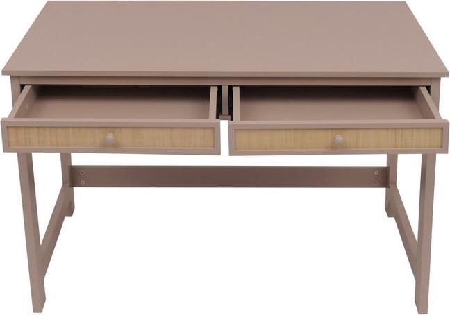 Produktbild Mendler Schreibtisch HWC-O36, 78x110x60cm Holz  helltaupe