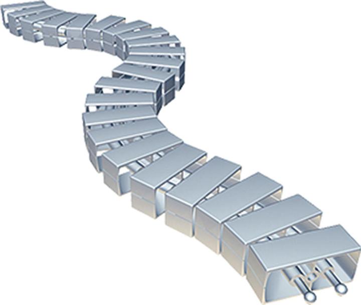 Actual product image Bachmann Cable snake Cube silver (930.059) (Cable bridge, 100 cm)