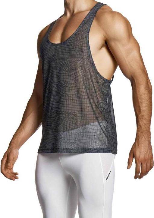 Produktbild Abstract Net Tank Top Grau Medium (M)