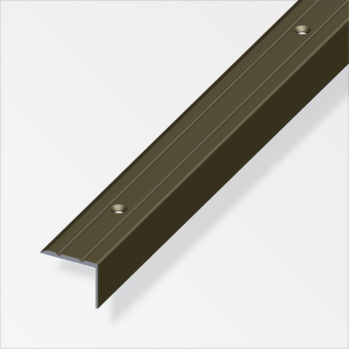 Alfer Stair profile aluminium perforated 1m