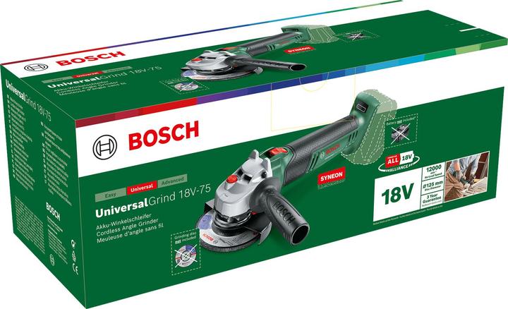 Actual product image Bosch Home & Garden UniversalGrind 18V-75 (125 mm)